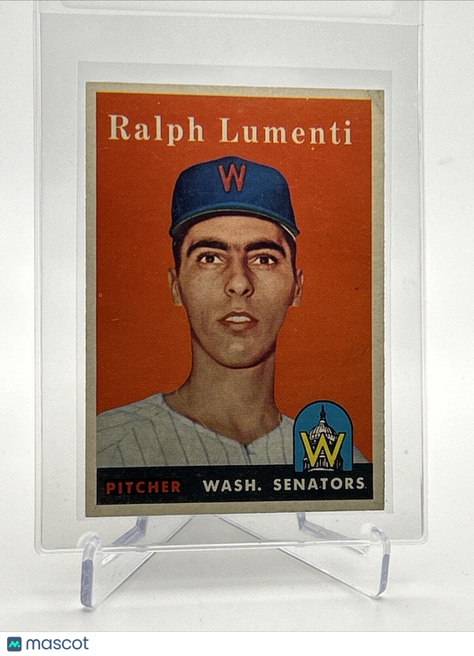 1958 Topps Ralph Lumenti Baseball Card #369 EX-MT Quality FREE SHIPPING