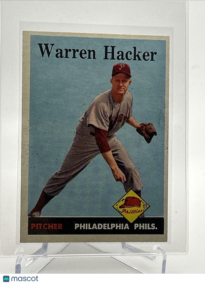 1958 Topps Warren Hacker Baseball Card #251 EX-MT Quality FREE SHIPPING