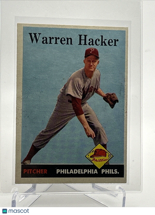 1958 Topps Warren Hacker Baseball Card #251 EX-MT Quality FREE SHIPPING