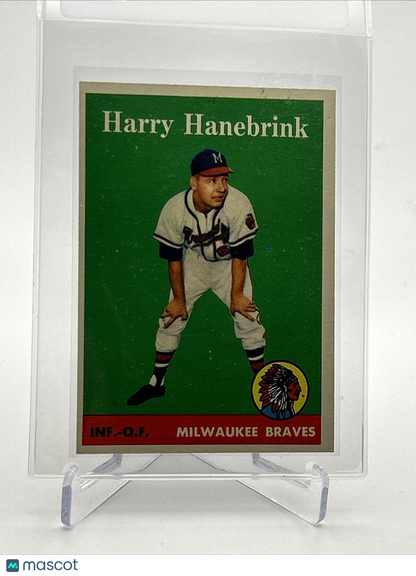 1958 Topps Harry Hanebrink Rookie Baseball Card #454 EX-MT Quality FREE SHIPPING