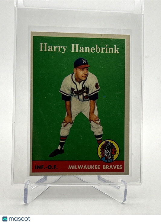 1958 Topps Harry Hanebrink Rookie Baseball Card #454 EX-MT Quality FREE SHIPPING