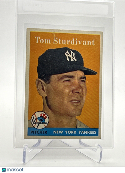 1958 Topps Tom Sturdivant Baseball Card #127 EX-MT Quality FREE SHIPPING