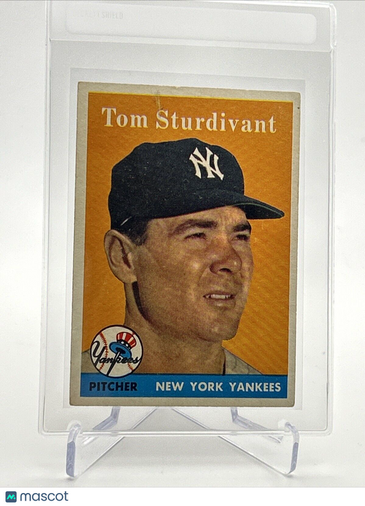 1958 Topps Tom Sturdivant Baseball Card #127 EX-MT Quality FREE SHIPPING