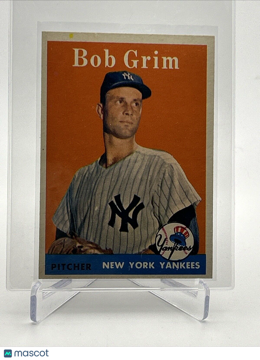 1958 Topps Bob Grim Baseball Card #224 EX-MT Quality FREE SHIPPING