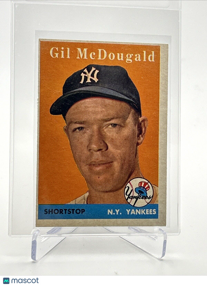 1958 Topps Gil McDougald Baseball Card #20 EX-MT Quality FREE SHIPPING