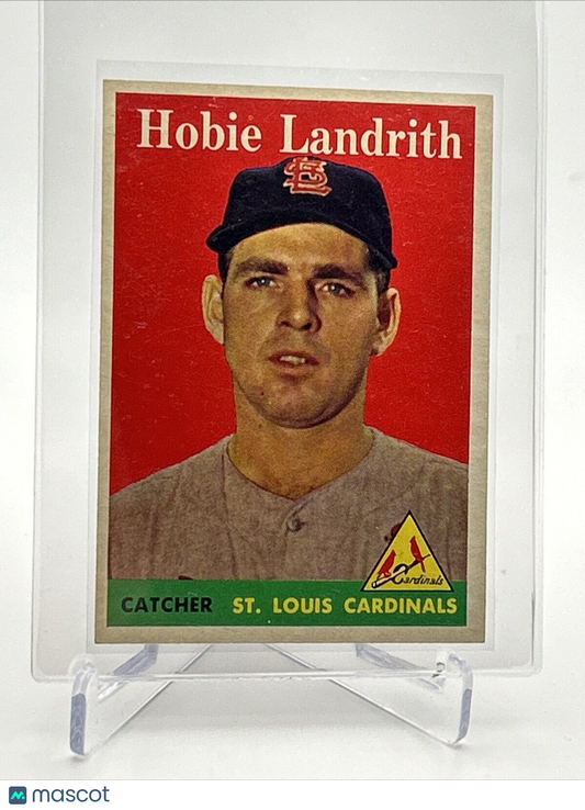 1958 Topps Hobie Landrith Baseball Card #24 EX-MT Quality #2 FREE SHIPPING