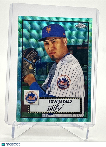 2021 Topps Chrome Platinum Edwin Diaz AQUA Card #264 Mint FREE SHIPPING