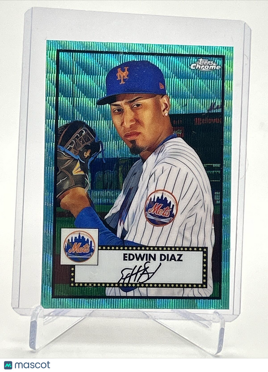 2021 Topps Chrome Platinum Edwin Diaz AQUA Card #264 Mint FREE SHIPPING