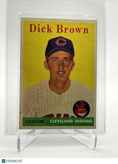 1958 Topps Dick Brown Rookie Baseball Card #456 EX-MT Quality FREE SHIPPING