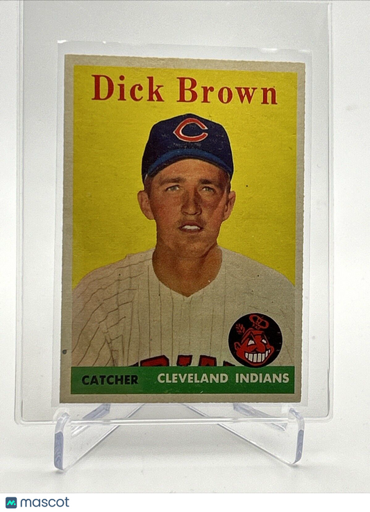 1958 Topps Dick Brown Rookie Baseball Card #456 EX-MT Quality FREE SHIPPING