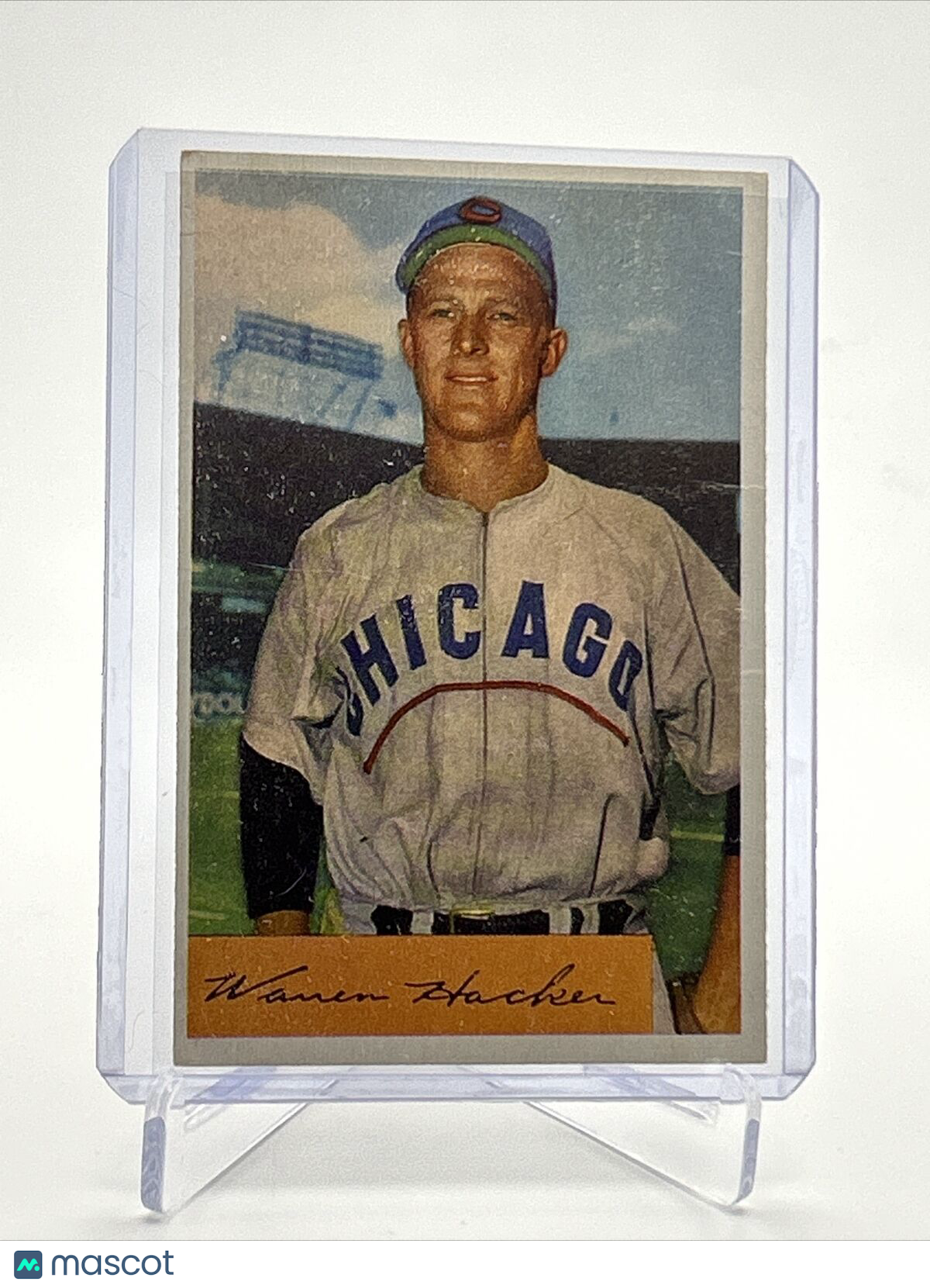 1954 Bowman Warren Hacker Baseball Card #125 EX Quality FREE SHIPPING