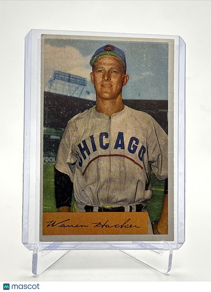 1954 Bowman Warren Hacker Baseball Card #125 EX Quality FREE SHIPPING