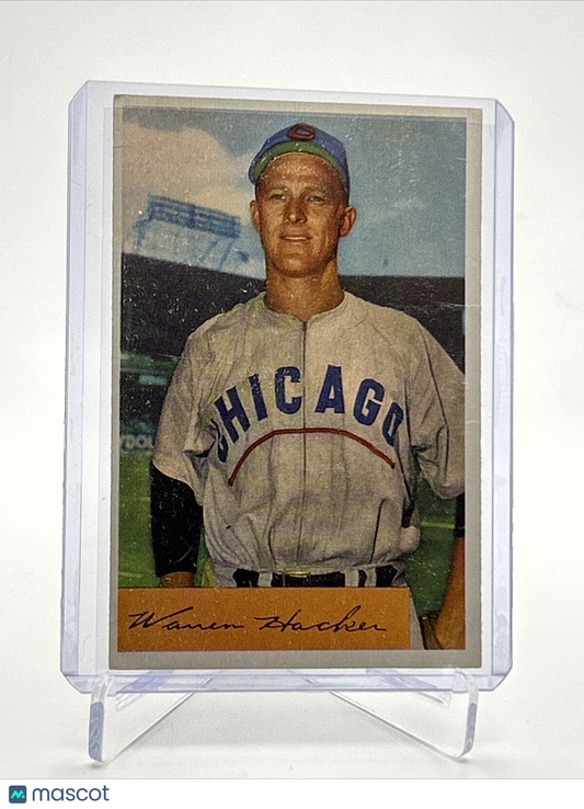 1954 Bowman Warren Hacker Baseball Card #125 EX Quality FREE SHIPPING