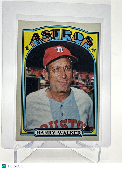 1972 Topps Harry Walker Baseball Card #249 VG-EX Quality FREE SHIPPING