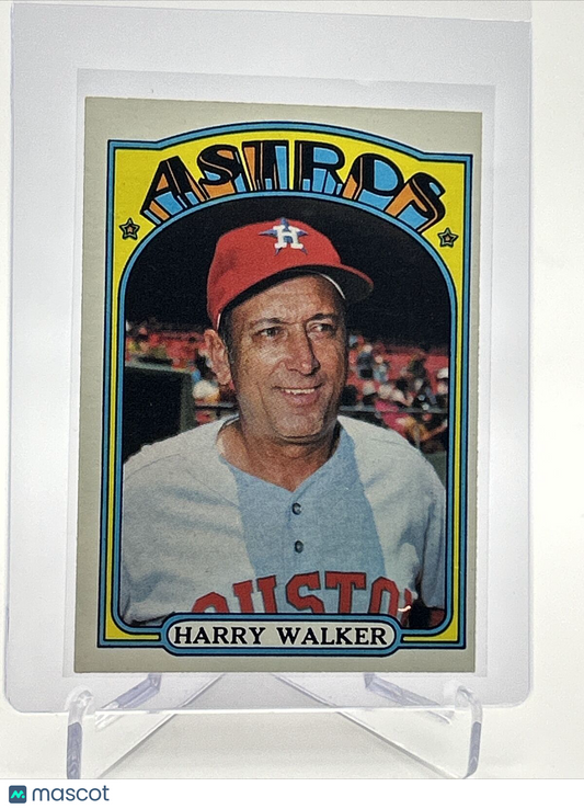1972 Topps Harry Walker Baseball Card #249 VG-EX Quality FREE SHIPPING
