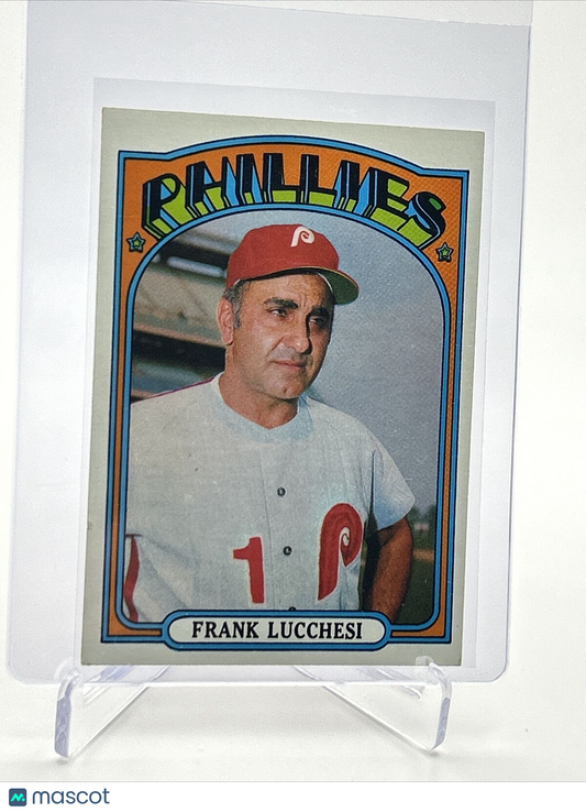 1972 Topps Frank Lucchesi Baseball Card #188 VG-EX Quality FREE SHIPPING
