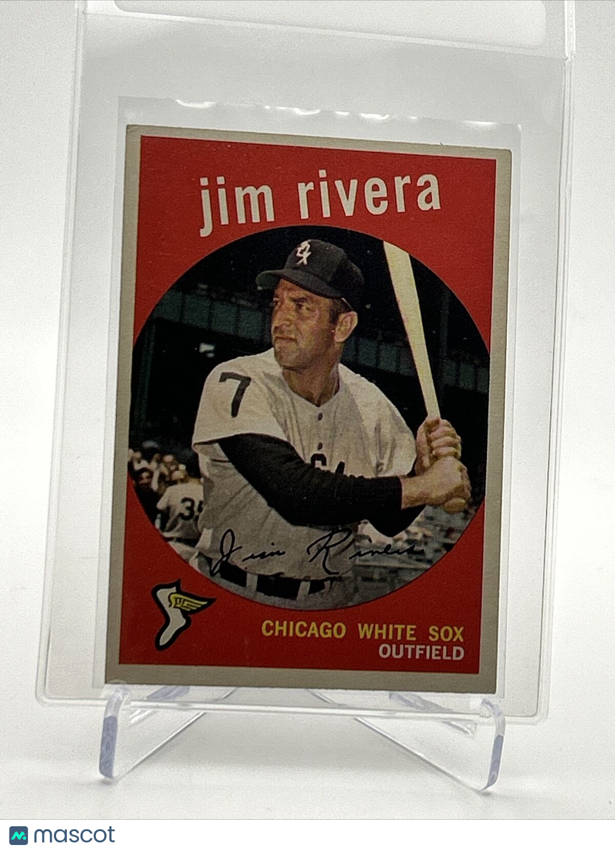 1959 Topps Jim Rivera Grey Back Baseball Card #213 EX Quality FREE SHIPPING