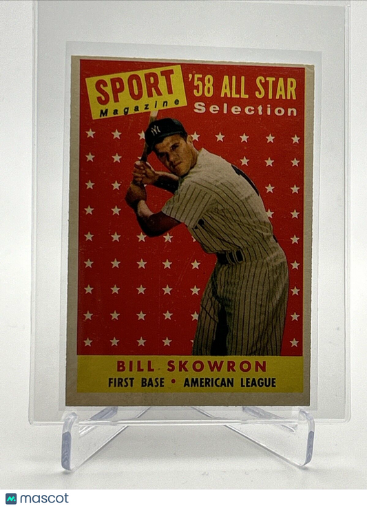 1958 Topps Bill Skowron Baseball Card #477 EX-MT Quality #2 FREE SHIPPING