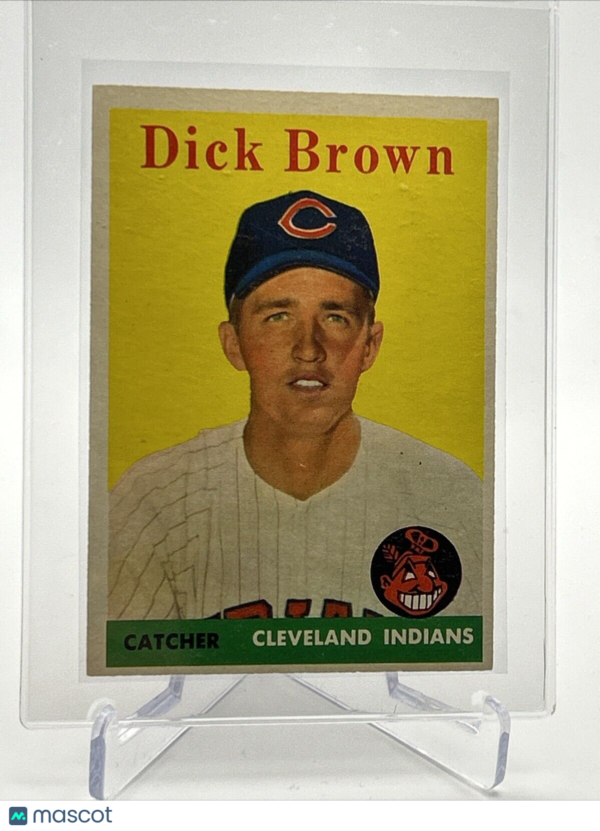 1958 Topps Dick Brown Rookie Baseball Card #456 EX-MT Quality #2 FREE SHIPPING