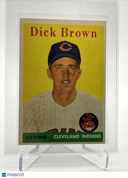 1958 Topps Dick Brown Rookie Baseball Card #456 EX-MT Quality #2 FREE SHIPPING