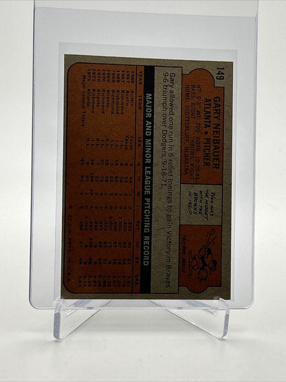1972 Topps Gary Neibauer Baseball Card #149 EX-MT Quality FREE SHIPPING