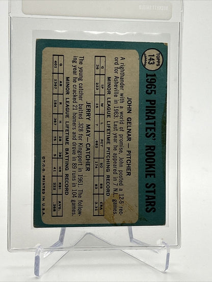 1965 Topps Pirates Rookie Stars Baseball Card #143 Poor Quality FREE SHIPPING