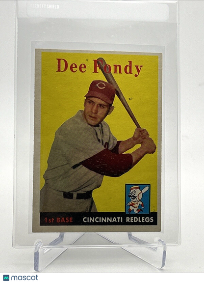 1958 Topps Dee Fondy Baseball Card #157 EX-MT Quality FREE SHIPPING