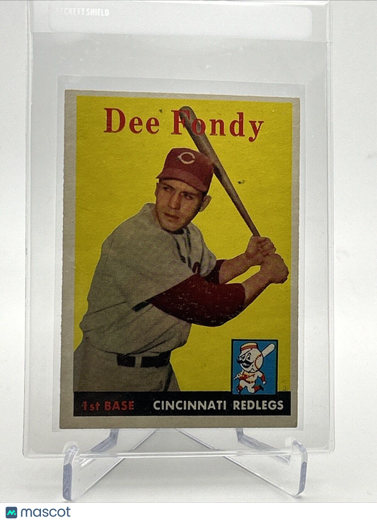 1958 Topps Dee Fondy Baseball Card #157 EX-MT Quality FREE SHIPPING