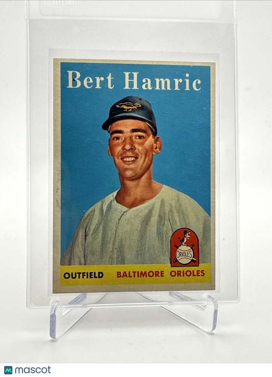 1958 Topps Bert Hamric Baseball Card #336 EX-MT Quality FREE SHIPPING