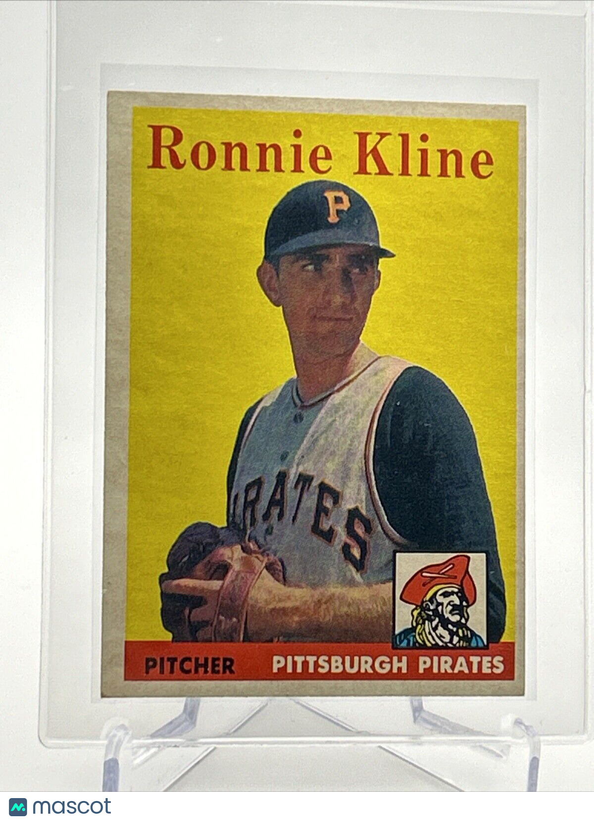1958 Topps Ronnie Kline Baseball Card #82 EX-MT Quality #4 FREE SHIPPING