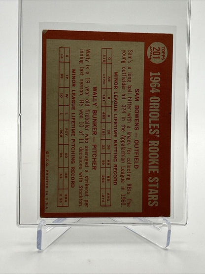 1964 Topps Rookie Stars Orioles Baseball Card #201 VG-EX Quality FREE SHIPPING
