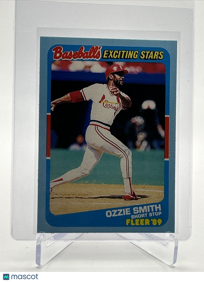 1989 Fleer Baseball's Exciting Stars Ozzie Smith Card #38 Mint FREE SHIPPING