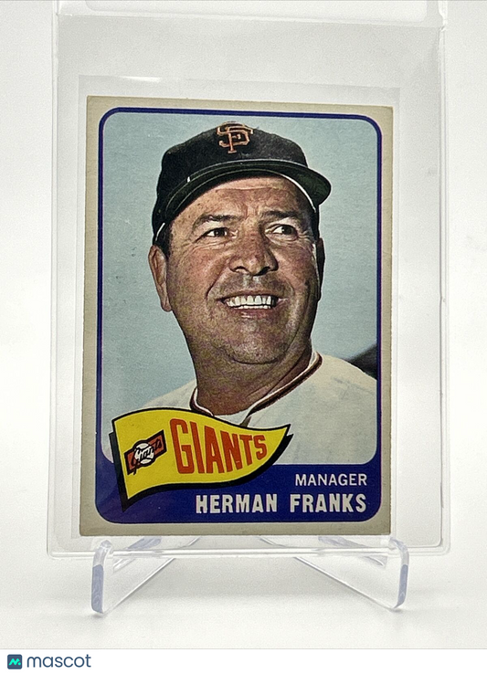 1965 Topps Herman Franks Baseball Card #32 EX Quality FREE SHIPPING