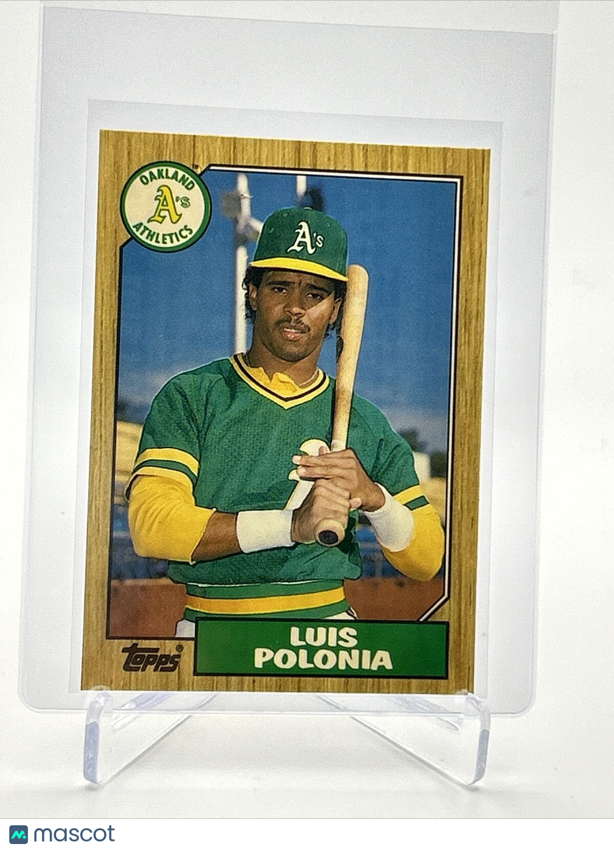 1987 Topps Traded TIFFANY Luis Polonia Baseball Card #96T Mint FREE SHIPPING