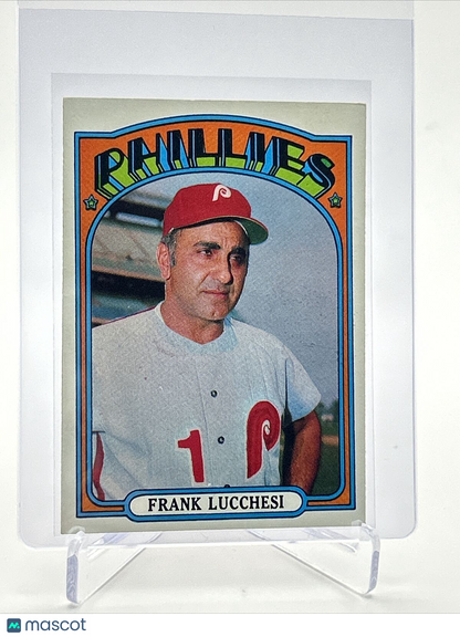 1972 Topps Frank Lucchesi Baseball Card #188 EX Quality FREE SHIPPING