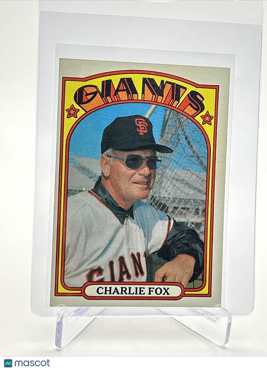 1972 Topps Charlie Fox Baseball Card #129 VG-EX Quality FREE SHIPPING