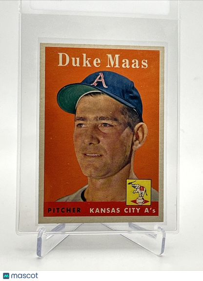 1958 Topps Duke Maas Baseball Card #228 EX-MT Quality #3 FREE SHIPPING