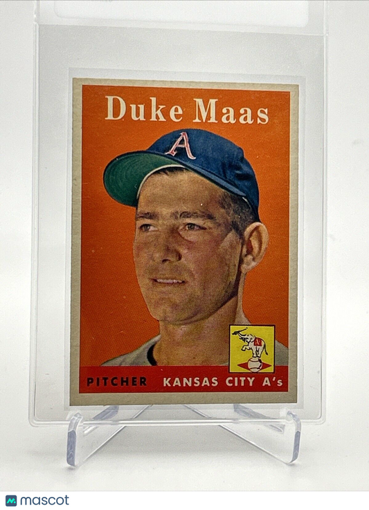 1958 Topps Duke Maas Baseball Card #228 EX-MT Quality #3 FREE SHIPPING