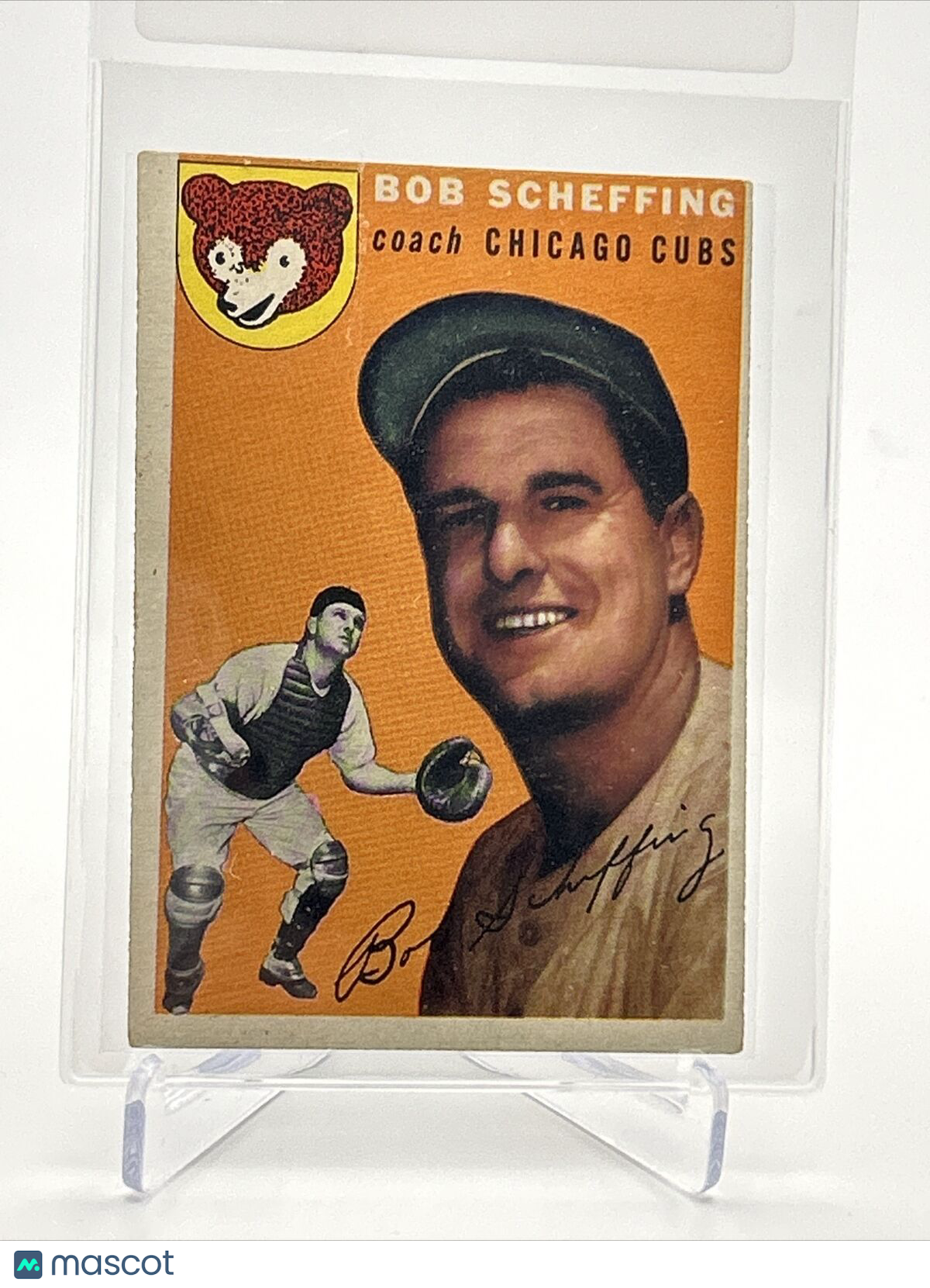 1954 Topps Bob Scheffing Baseball Card #76 EX Quality FREE SHIPPING