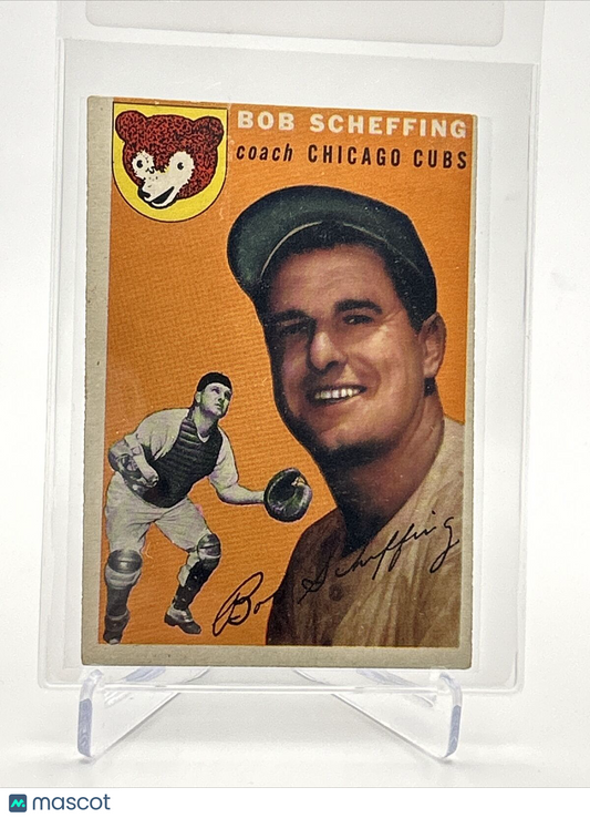 1954 Topps Bob Scheffing Baseball Card #76 EX Quality FREE SHIPPING