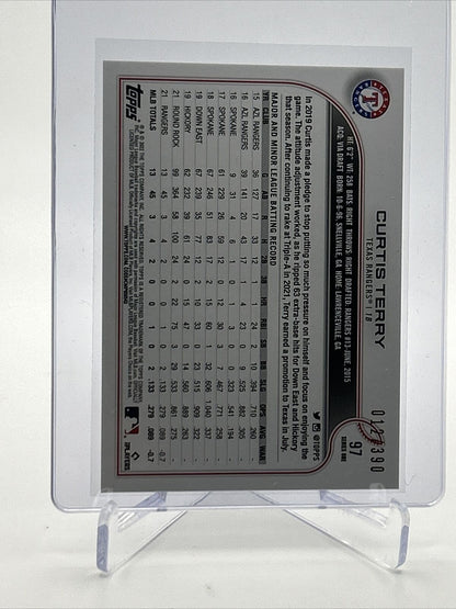 2022 Topps HOBBY FOILBOARD Curtis Terry Rookie Card #97 /390 FREE SHIPPING