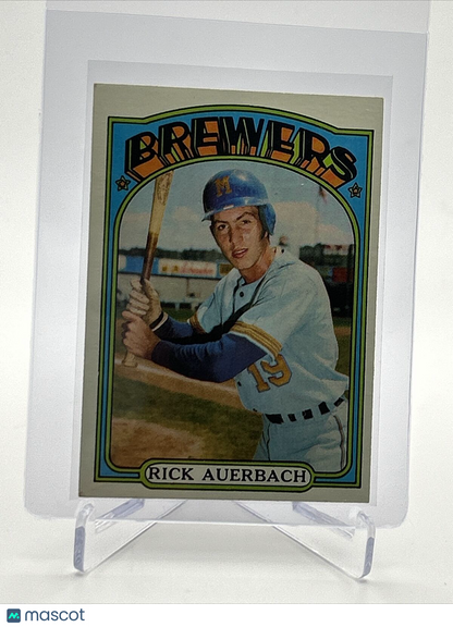 1972 Topps Rick Auerbach Rookie Baseball Card #153 VG-EX Quality FREE SHIPPING