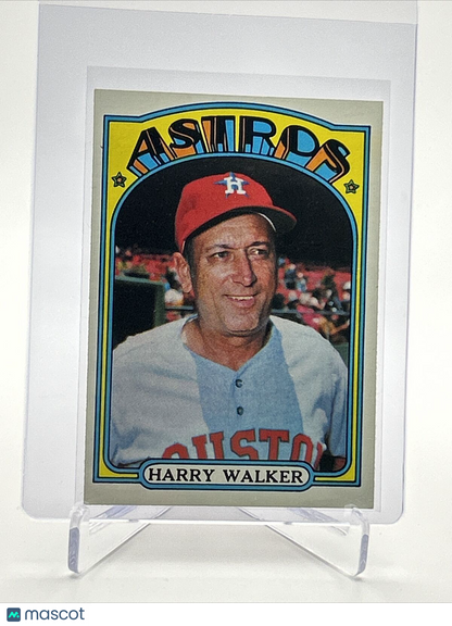 1972 Topps Harry Walker Baseball Card #249 EX Quality FREE SHIPPING
