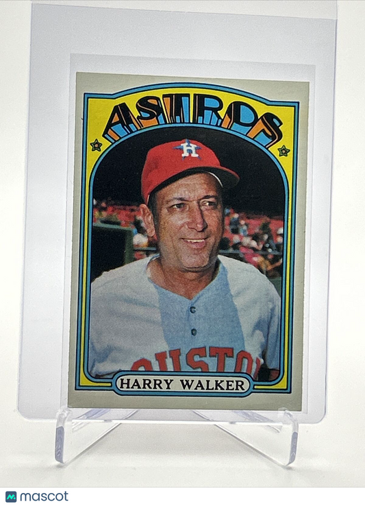 1972 Topps Harry Walker Baseball Card #249 EX Quality FREE SHIPPING