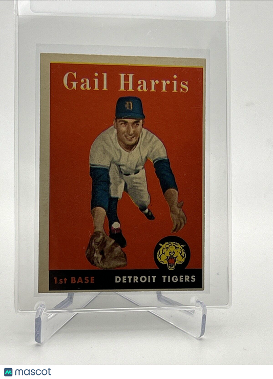1958 Topps Gail Harris Baseball Card #309 EX-MT Quality #2 FREE SHIPPING