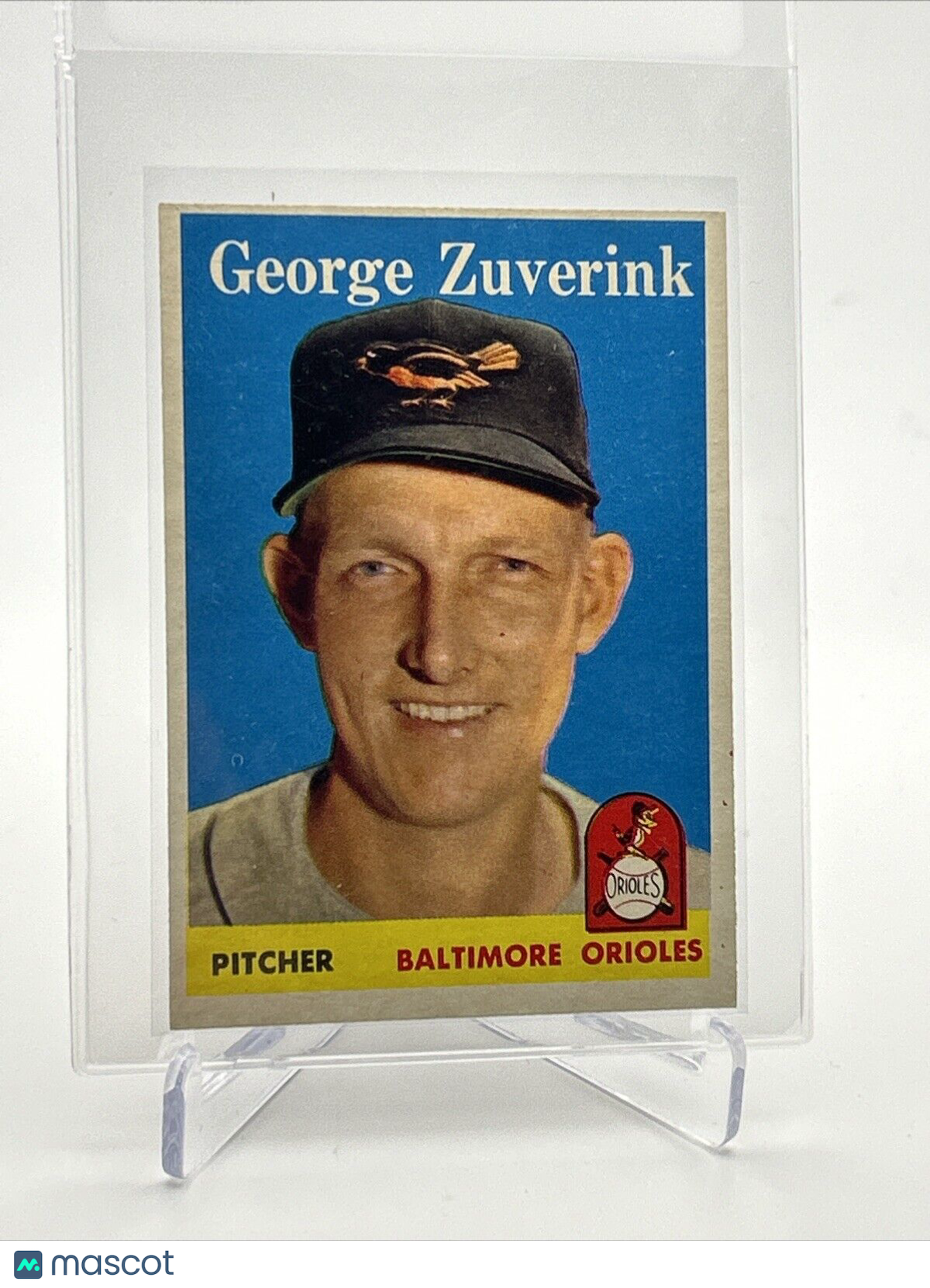 1958 Topps George Zuverink Baseball Card #6 EX-MT Quality #2 FREE SHIPPING