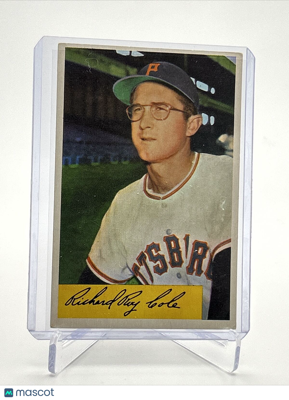 1954 Bowman Dick Cole Baseball Card #27 EX Quality FREE SHIPPING