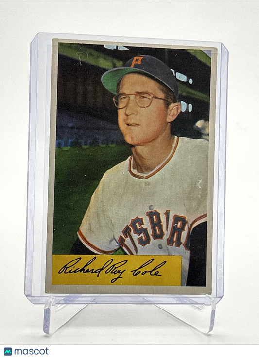 1954 Bowman Dick Cole Baseball Card #27 EX Quality FREE SHIPPING