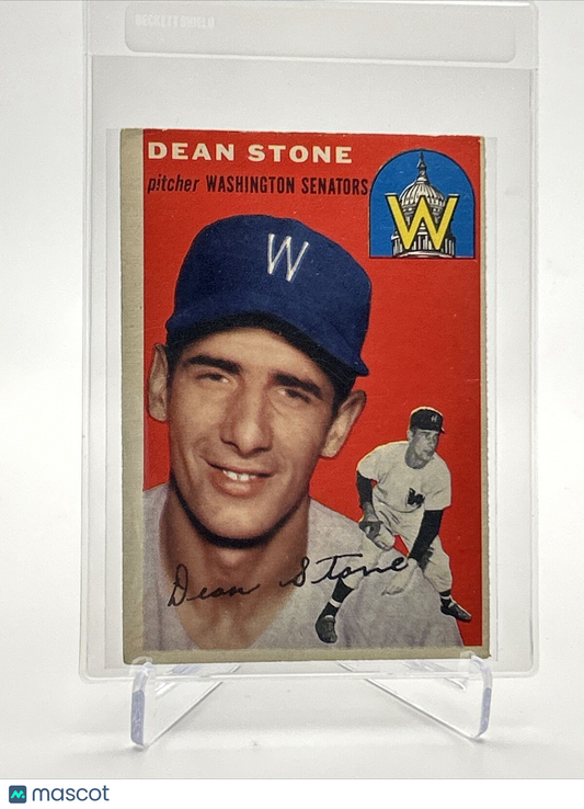 1954 Topps Dean Stone Baseball Card #114 VG-EX Quality FREE SHIPPING