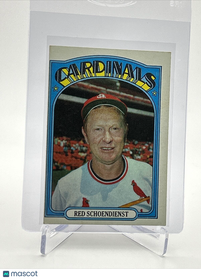 1972 Topps Red Schoendienst Baseball Card #67 VG-EX Quality FREE SHIPPING